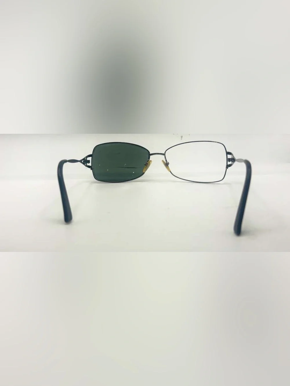 Vintage Sergio Tacchini ST1134-S Gunmetal Oval Metal Sunglasses Frames Only